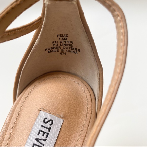 Strappy Nude Steve Madden Stilettos - Picture 4 of 6